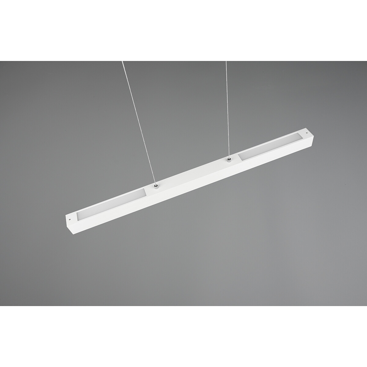 Éclairage sur rail LED - Suspension - Trion Dual Parola Up and Down - 2 Phases - 29W - Blanc Chaud 3000K - Dimmable - Rectangle - Mat Blanc - Aluminium