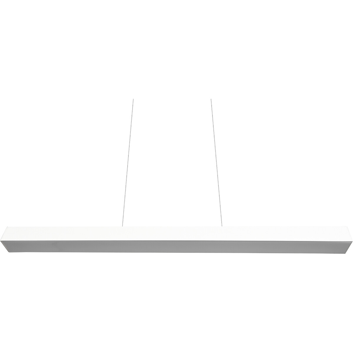 Éclairage sur rail LED - Suspension - Trion Dual Parola Up and Down - 2 Phases - 29W - Blanc Chaud 3000K - Dimmable - Rectangle - Mat Blanc - Aluminium