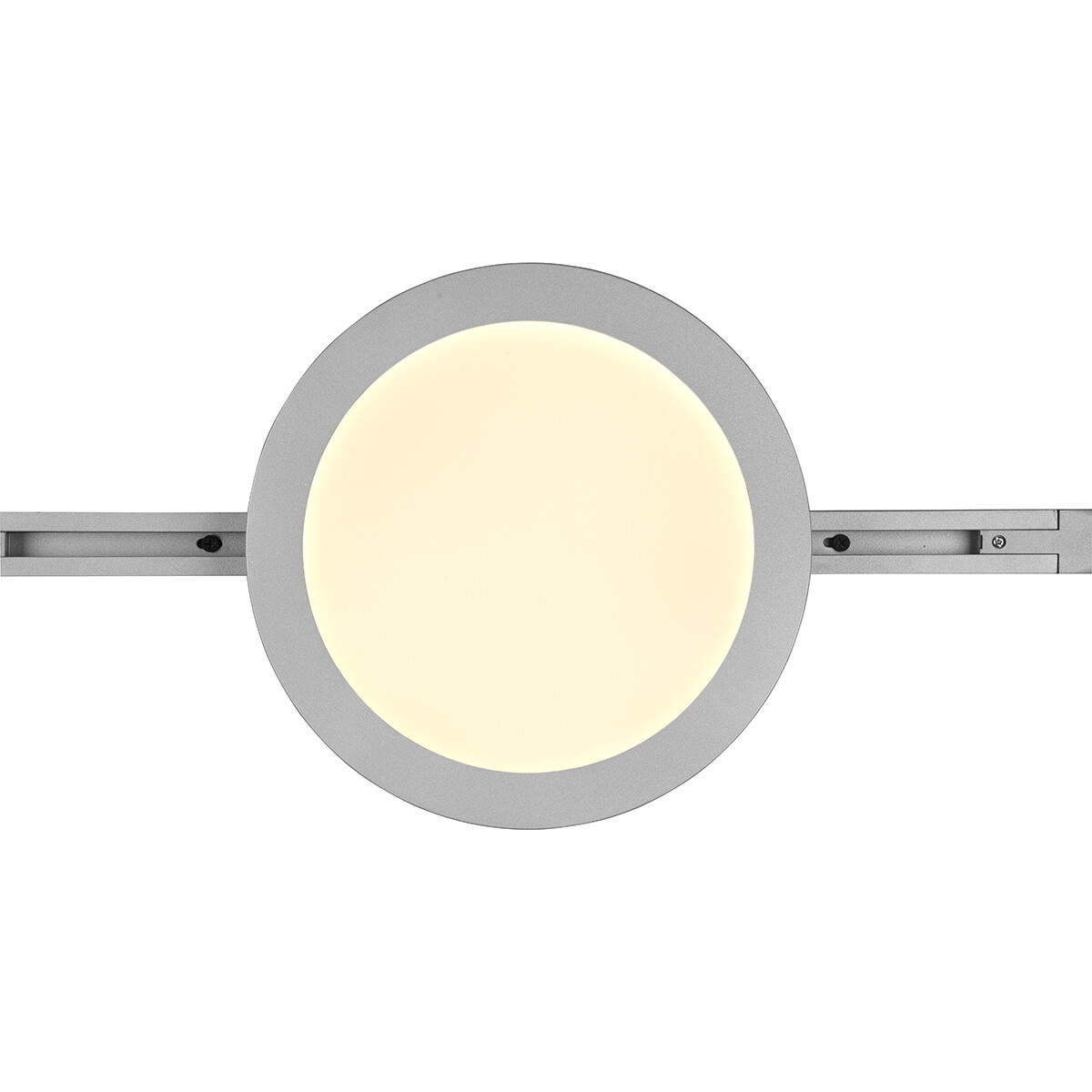 Éclairage sur rail LED - Lampe de Plafond - Éclairage de Plafond - Trion Dual Camy - 2 Phases - 13W - Blanc Chaud 3000K - Dimmable - Rond - Mat Titane - Plastique