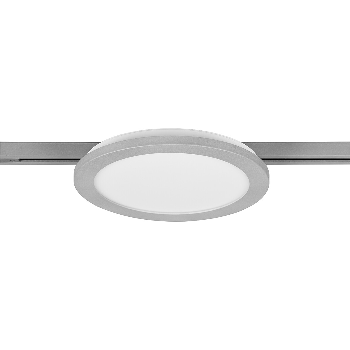 Éclairage sur rail LED - Lampe de Plafond - Éclairage de Plafond - Trion Dual Camy - 2 Phases - 13W - Blanc Chaud 3000K - Dimmable - Rond - Mat Titane - Plastique