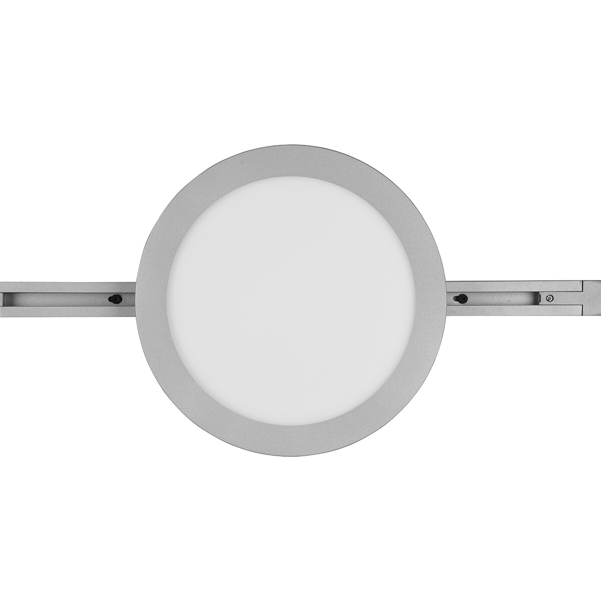 Éclairage sur rail LED - Lampe de Plafond - Éclairage de Plafond - Trion Dual Camy - 2 Phases - 13W - Blanc Chaud 3000K - Dimmable - Rond - Mat Titane - Plastique