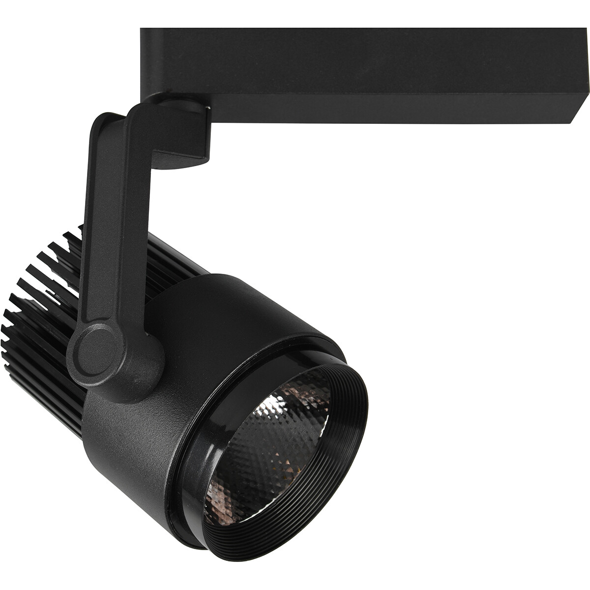 Éclairage sur rail LED - Spot sur Rail - Trion Dual Radina - 2 Phases - 15W - Couleur de lumière ajustable - Dimmable - Rond - Mat Noir - Aluminium