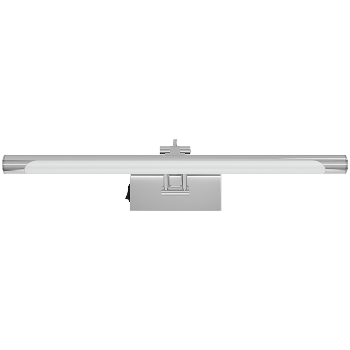 LED Applique pour Tableau - Miroir - Brinton Sarin - 8W 700lm - Blanc Neutre 4000K - Orientable - Rond - Chrome