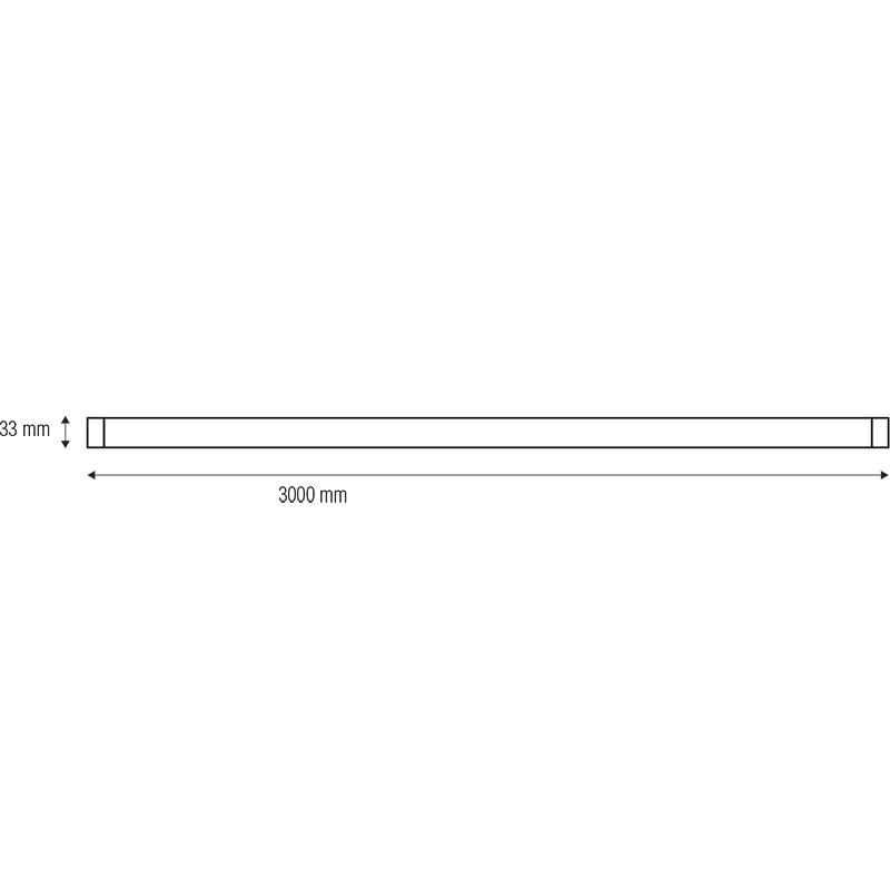 Eclairage sur Rail - 1 Phase - en Saillie - Aluminium - Noir - 3 Mètres