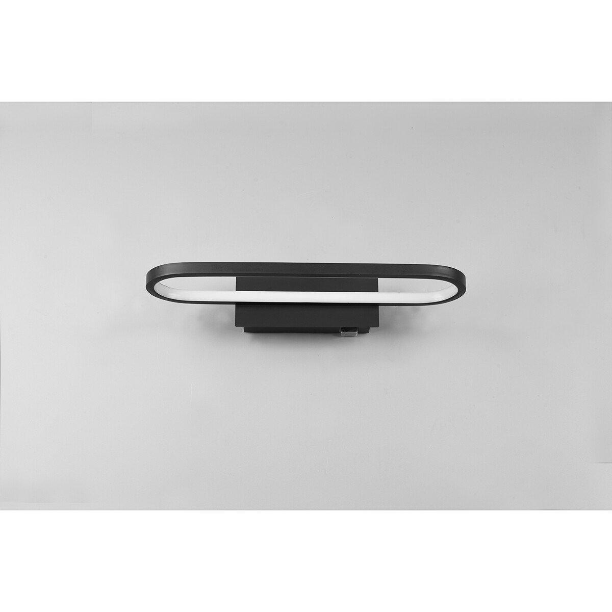 Éclairage de miroir LED - Trion Giando - 17W - Blanc Chaud 3000K - Étanche aux Éclaboussures IP44 - Mat Noir - Aluminium