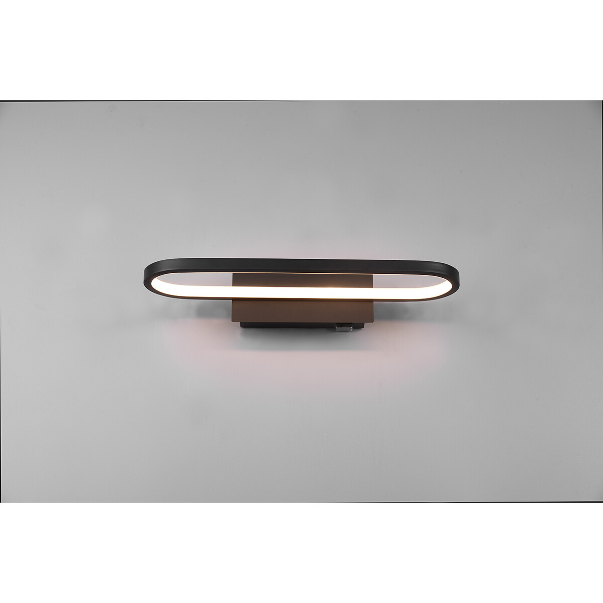 Éclairage de miroir LED - Trion Giando - 17W - Blanc Chaud 3000K - Étanche aux Éclaboussures IP44 - Mat Noir - Aluminium