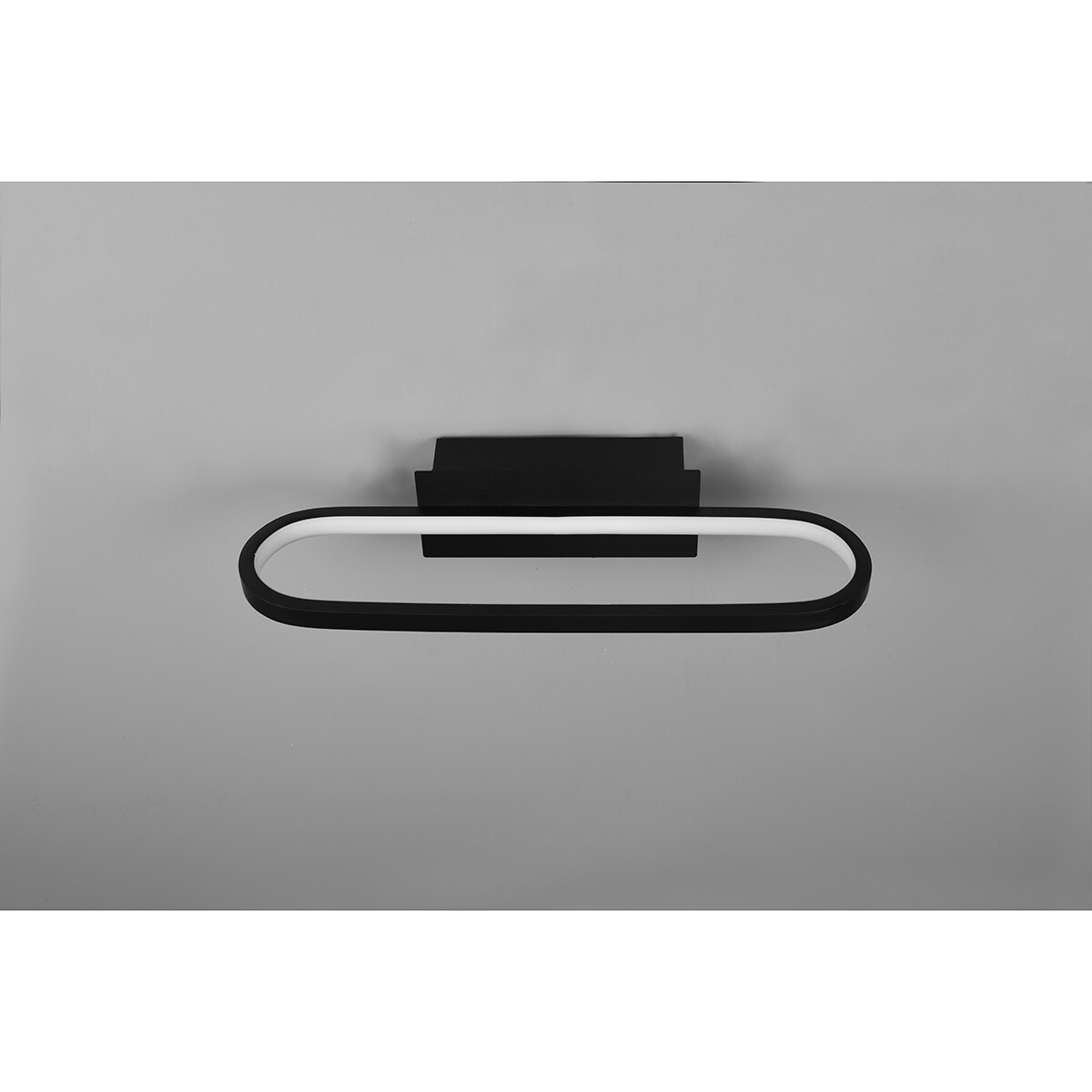 Éclairage de miroir LED - Trion Giando - 17W - Blanc Chaud 3000K - Étanche aux Éclaboussures IP44 - Mat Noir - Aluminium