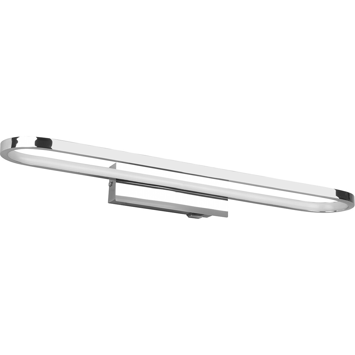 Éclairage de miroir LED - Trion Giando - 22W - Blanc Chaud 3000K - Étanche aux Éclaboussures IP44 - Chrome Brillant - Aluminium