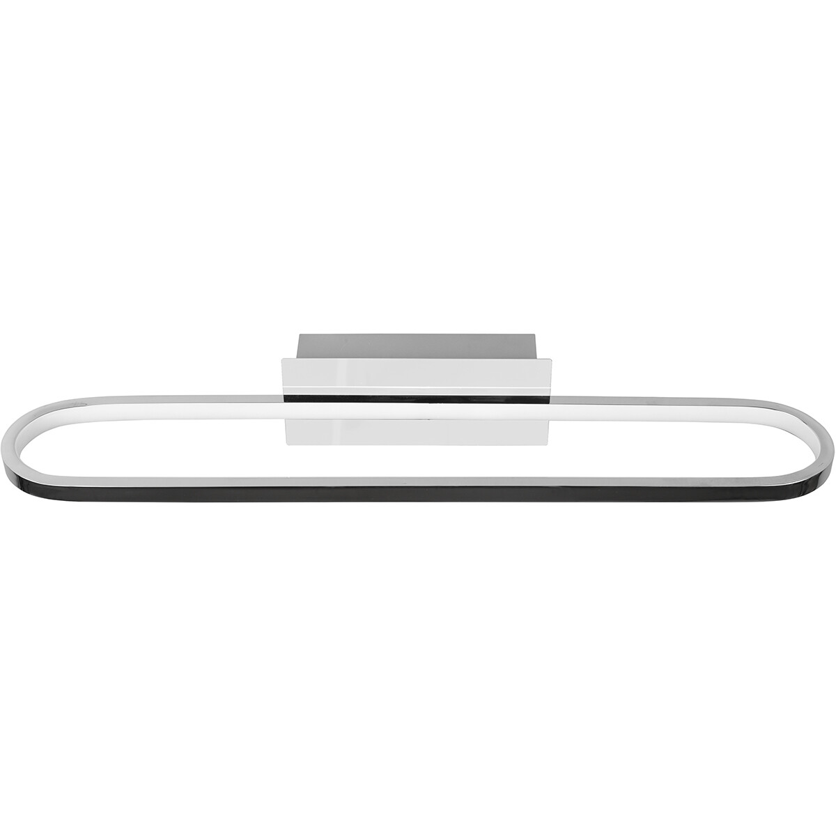 Éclairage de miroir LED - Trion Giando - 22W - Blanc Chaud 3000K - Étanche aux Éclaboussures IP44 - Chrome Brillant - Aluminium