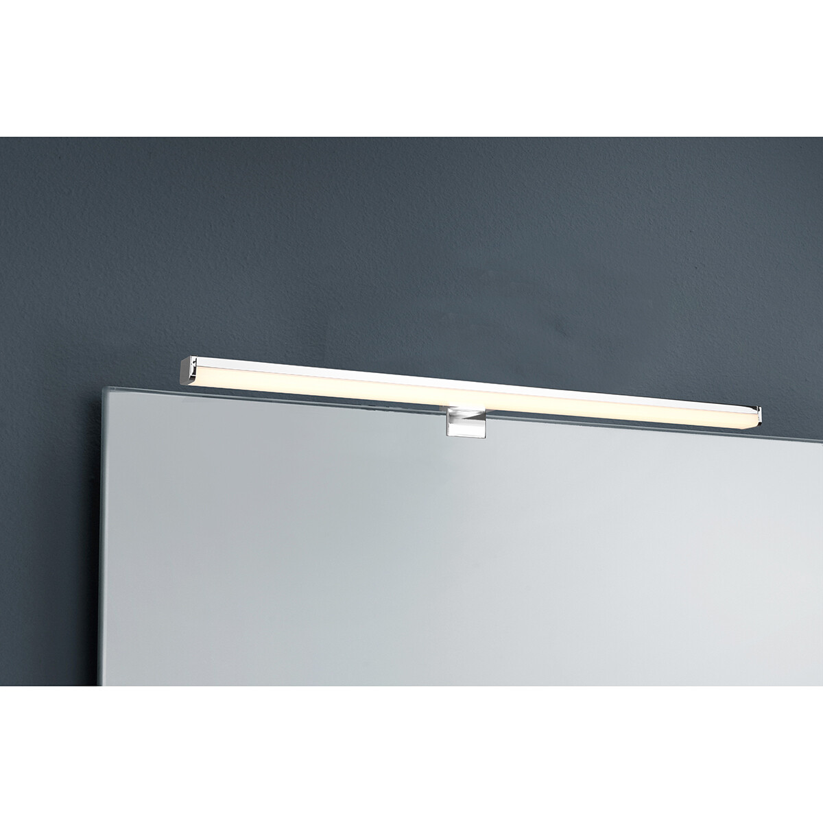 Éclairage de miroir LED - Trion Liman - 11W - Étanche aux Éclaboussures IP44 - Blanc Chaud 3000K - Chrome Brillant - Plastique