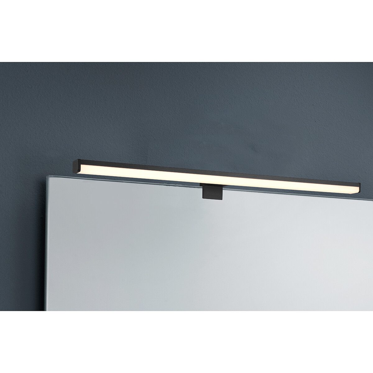 Éclairage de miroir LED - Trion Liman - 11W - Étanche aux Éclaboussures IP44 - Blanc Chaud 3000K - Mat Noir - Plastique