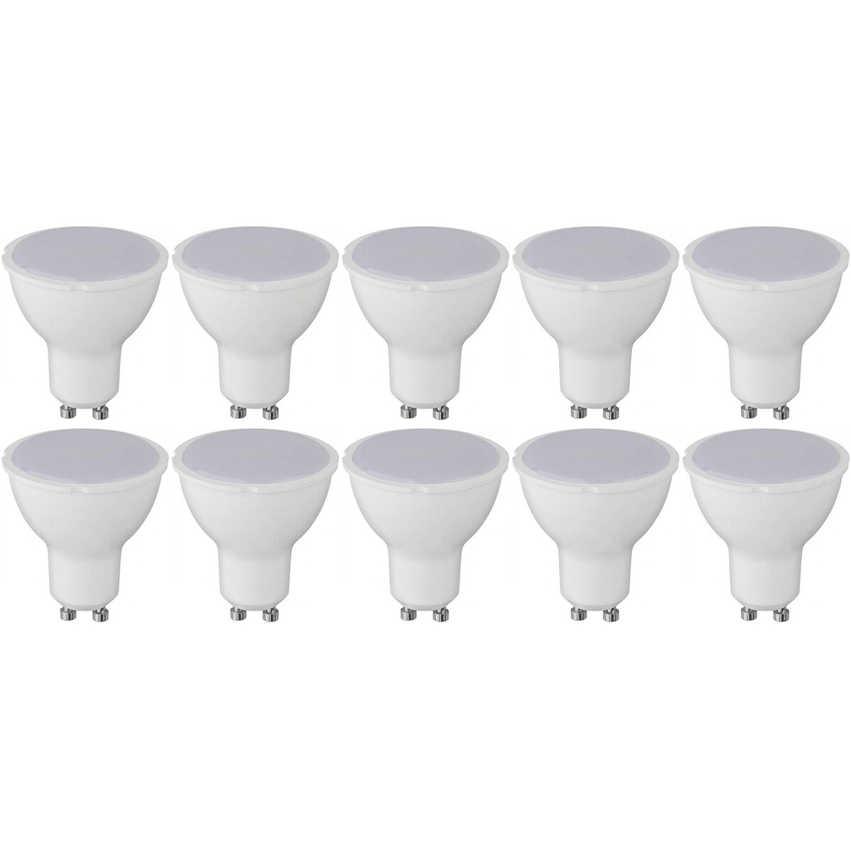 Pack de 10 Spots LED - Douille GU10 - 4W - Blanc Froid 6400K