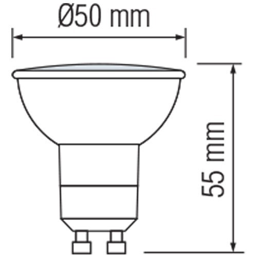 Pack de 10 Spots LED - Aigi - Douille GU10 - 6W - Blanc Froid 6400K