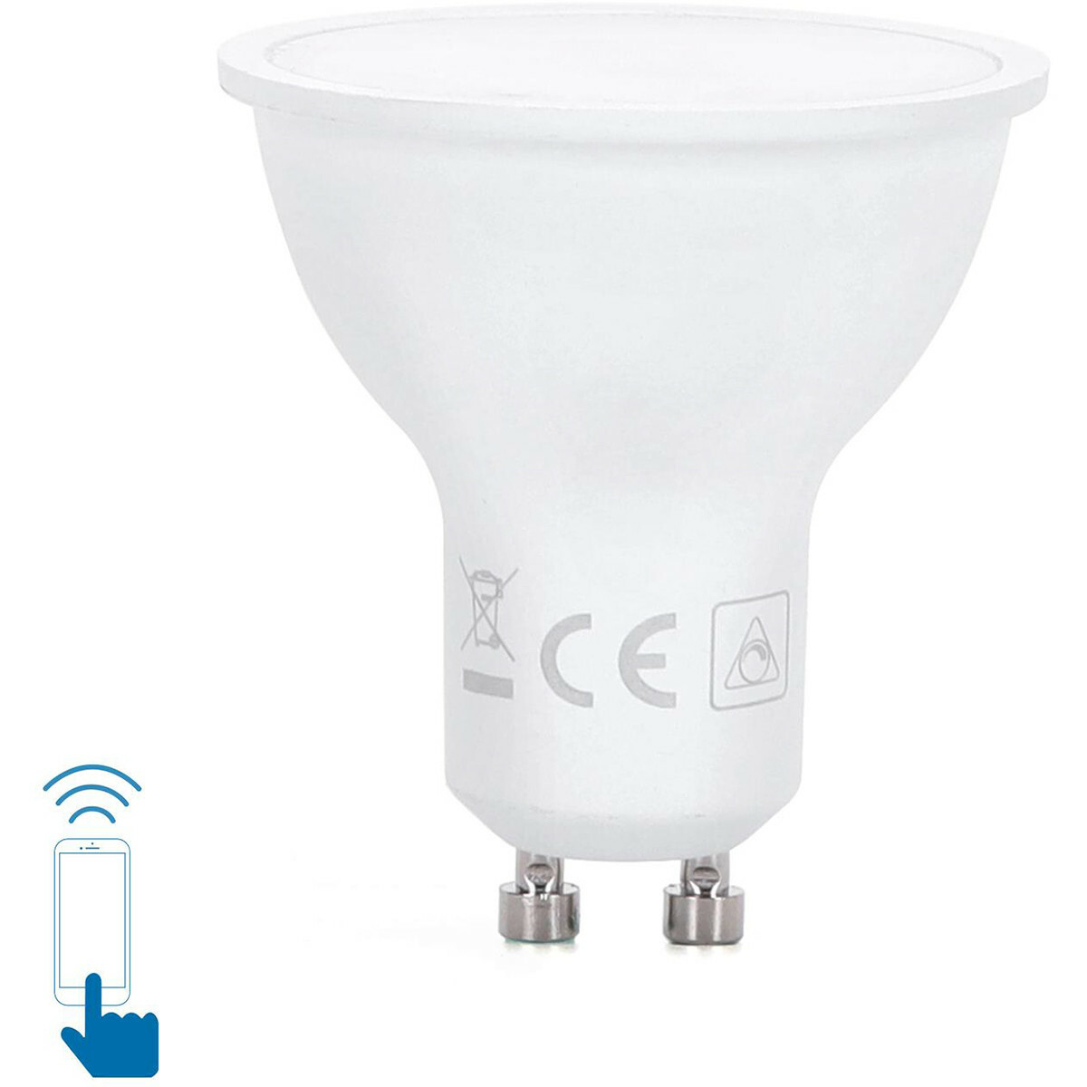 Spot LED - Aigi Wonki - LED Intelligente - LED Wifi - 5W - Douille GU10 - Blanc Chaud 3000K - Dimmable