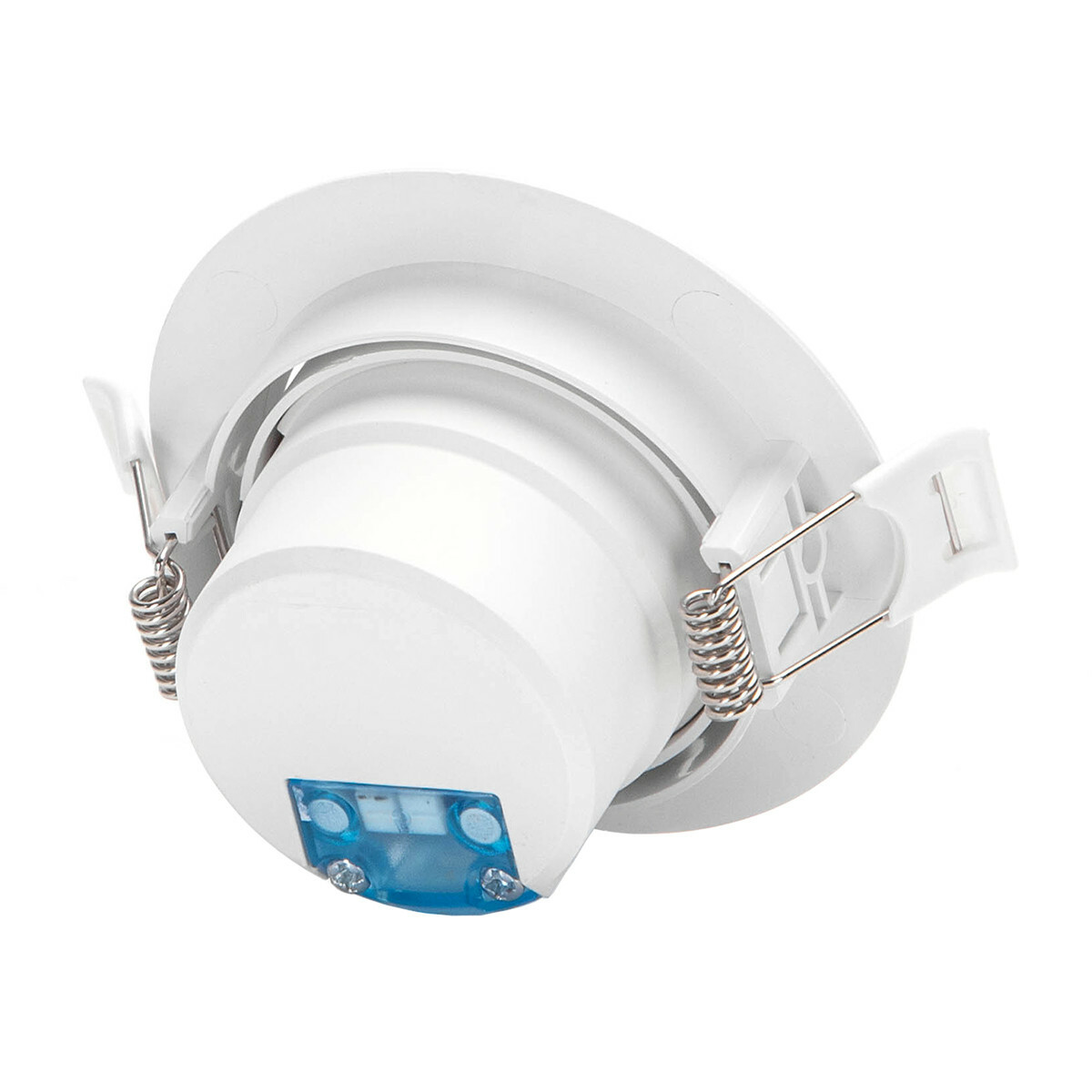 Spot LED - Spot Encastré - Aigi Lola - 5W - Blanc Froid 6500K - Rond - Mat Blanc - Aluminium