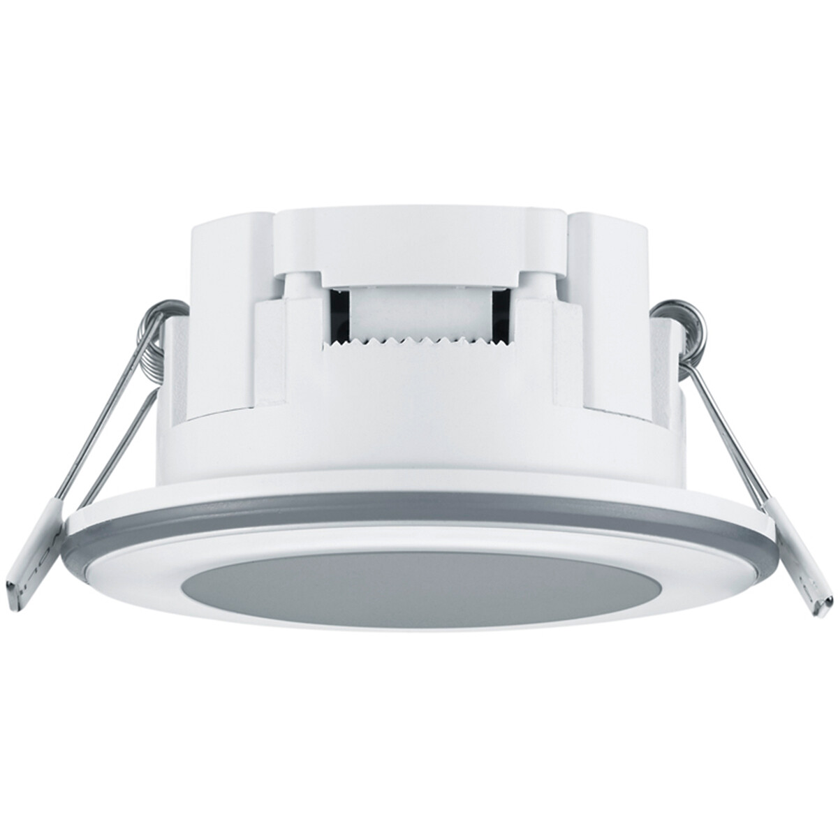 Spot LED - Spot Encastré - Trion Auran - 5W - Blanc Chaud 3000K - Rond - Mat Blanc - Plastique