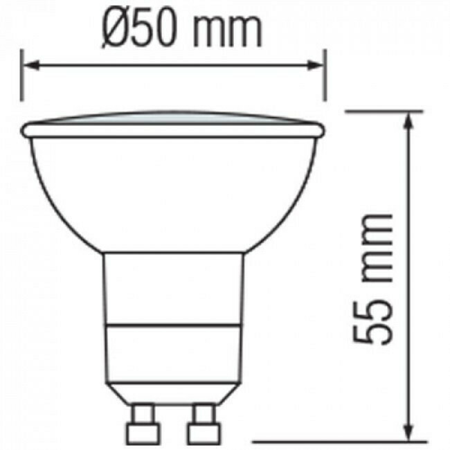 Set de spots LED - Aigi - Douille GU10 - Rond Encastré - Mat Noir - 8W - Blanc Froid 6400K - Ø85mm