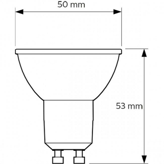 Set de spots LED - Douille GU10 - Rond Encastré - Mat Noir - Ø85mm - Philips - CorePro 827 36D - 4.6W - Blanc Chaud 2700K