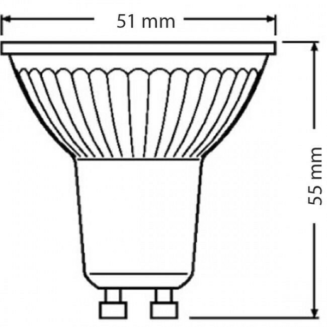 Set de spots LED - LEDVANCE Parathom PAR16 940 36D - Douille GU10 - Dimmable - Rond Encastré - Mat Noir - 4.5W - Blanc Neutre 4000K - Ø85mm