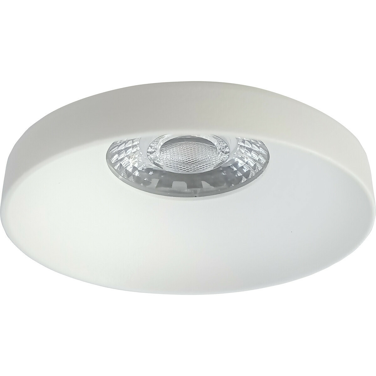 Set de spots LED - Pragmi Vrito Pro - Douille GU10 - Rond Encastré - Mat Blanc - 4W - Blanc Chaud 3000K - Ø82mm