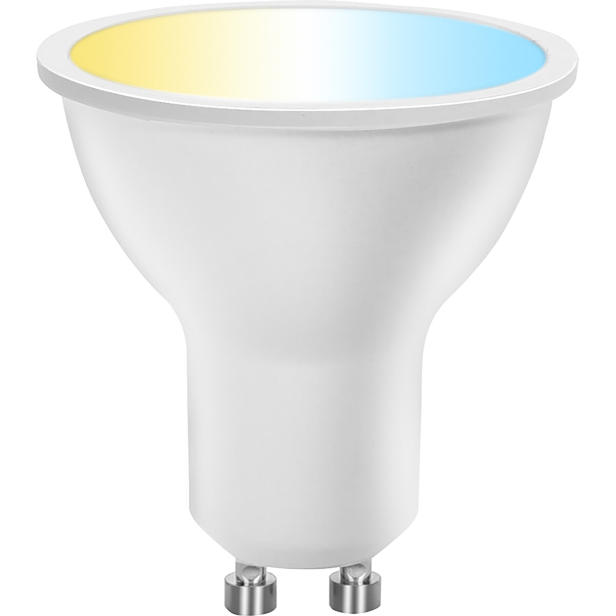 Spot LED - LED Intelligente - Aigi Lexus - 6W - Douille GU10 - LED Wifi + Bluetooth - Couleur de lumière ajustable - Mat Blanc - Plastique