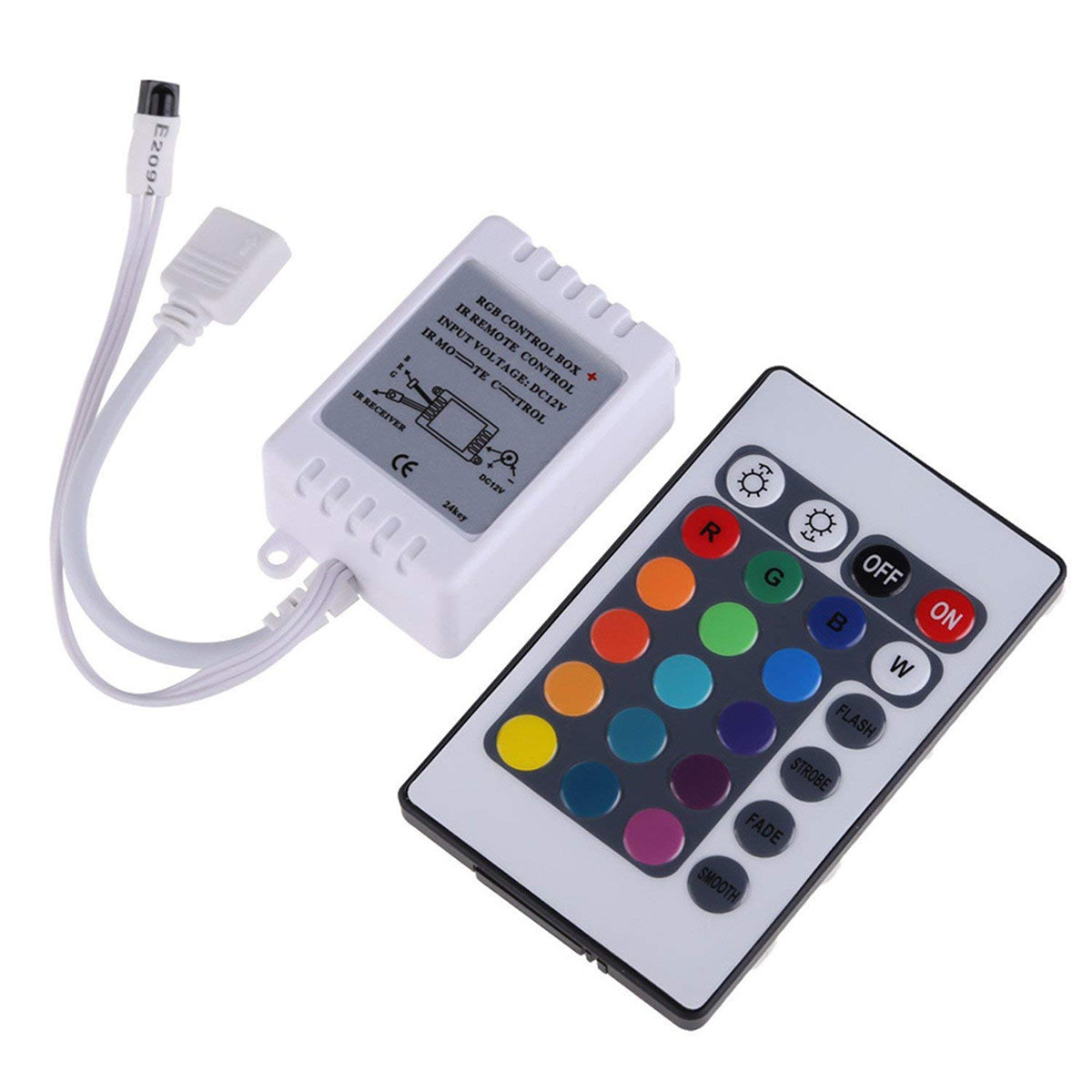 Ensemble de Télécommande de Bande LED - Contrôleur RGB - 72W - 12V - 2A