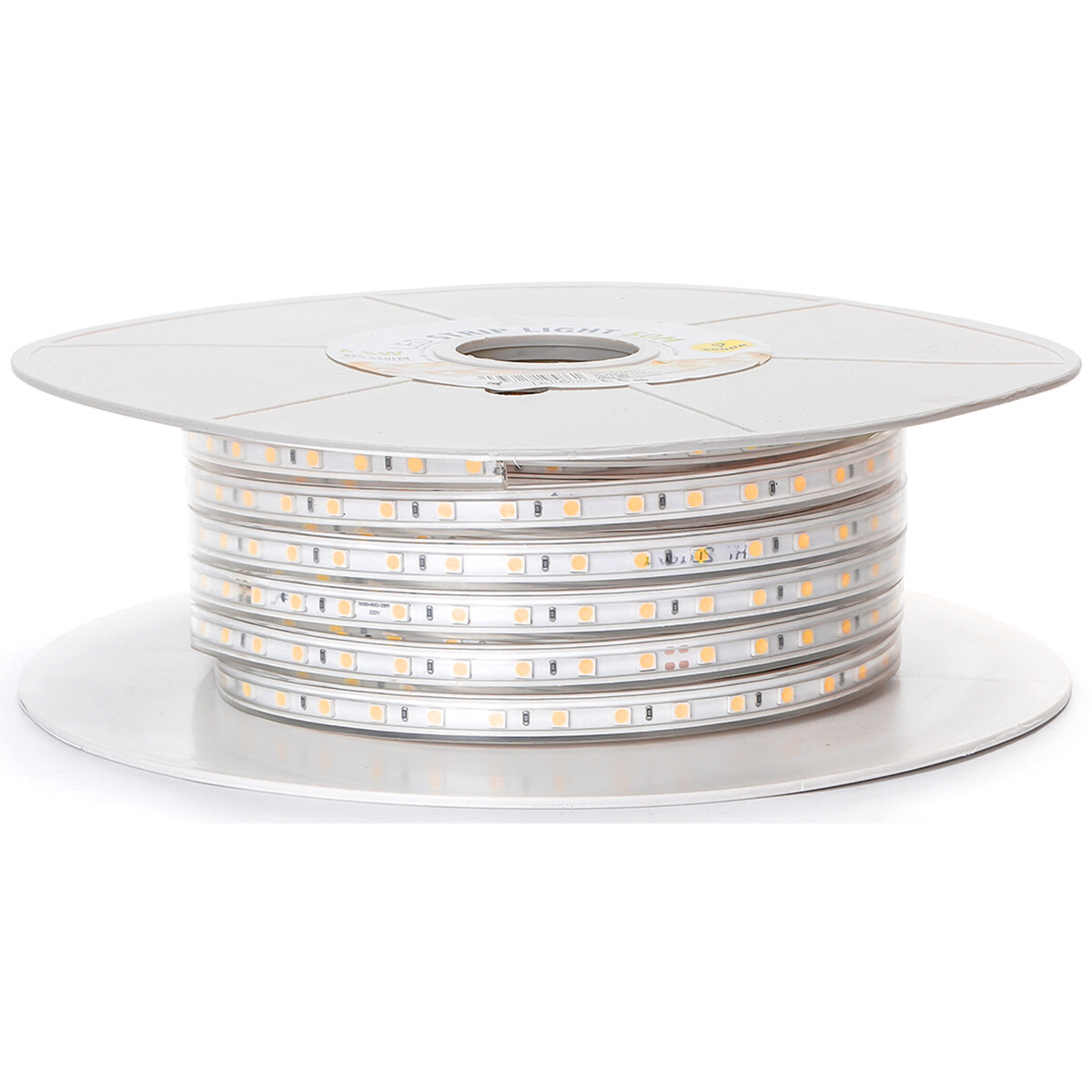 Bande LED - Aigi Stribo - 50 Mètres - IP65 Étanche - Blanc Chaud 3000K - 5050 SMD 230V