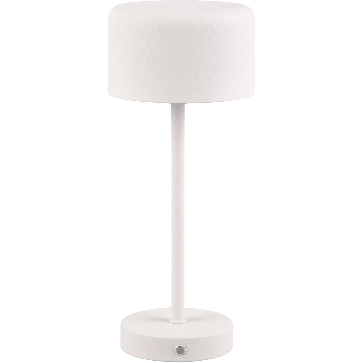 Lampe de Table avec Batteries Rechargeables - Trion Elf - 1.5W - Blanc Chaud 3000K - Blanc Mat - Métal