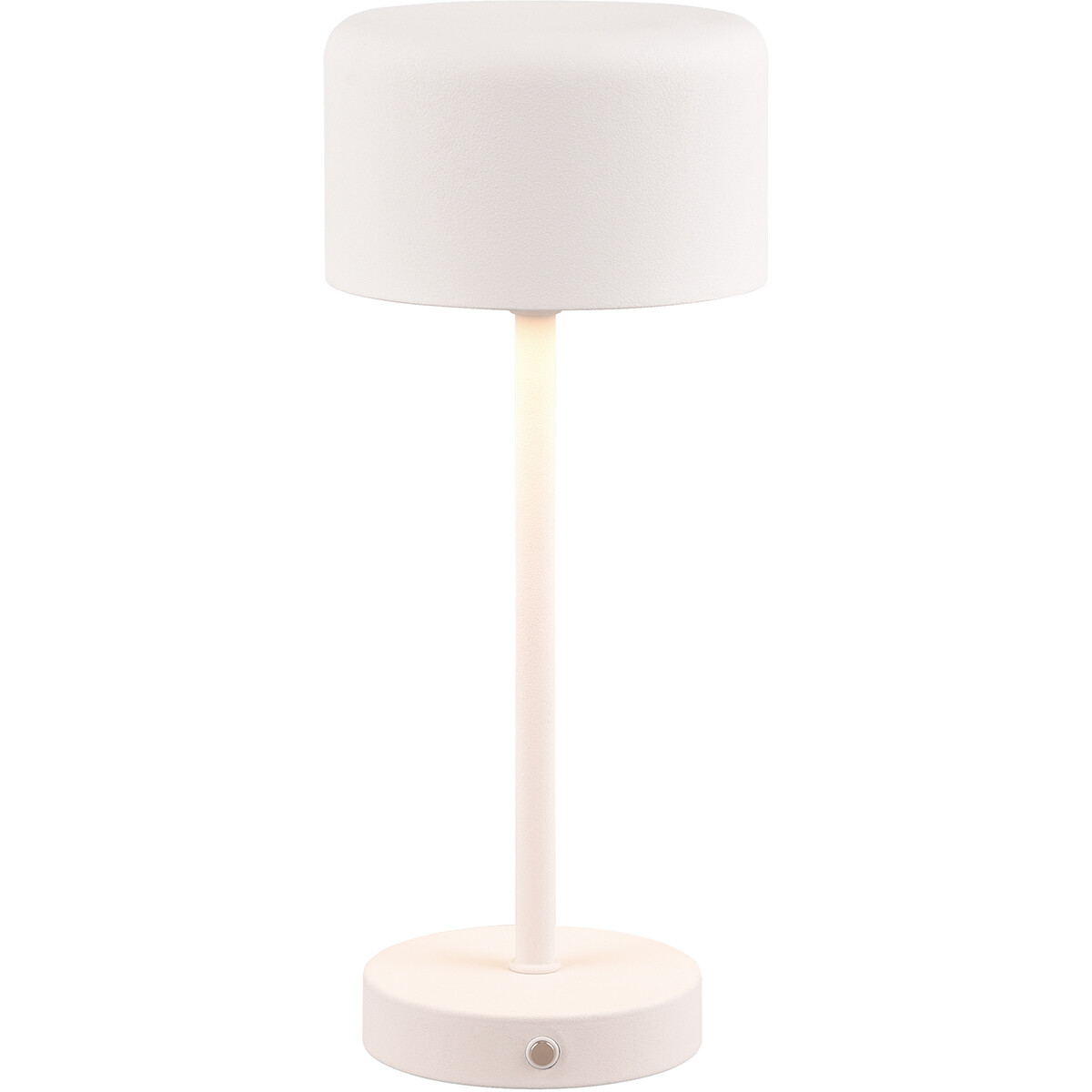 Lampe de Table avec Batteries Rechargeables - Trion Elf - 1.5W - Blanc Chaud 3000K - Blanc Mat - Métal