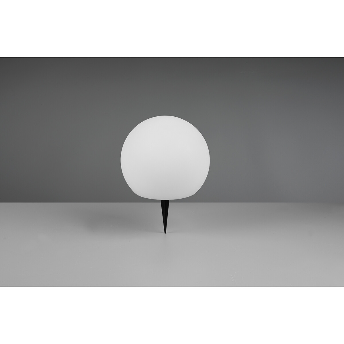 Lampe de Table LED à Énergie Solaire - Trion Mallo - Capteur Jour/Nuit - 5W - Blanc Chaud 3000K - RGBW - Étanche aux Éclaboussures IP44 - Rond - Mat Blanc - Plastique