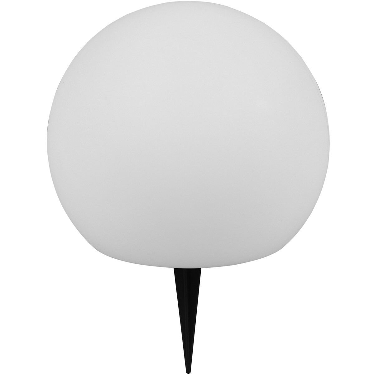 Lampe de Table LED à Énergie Solaire - Trion Mallo - Capteur Jour/Nuit - 5W - Blanc Chaud 3000K - RGBW - Étanche aux Éclaboussures IP44 - Rond - Mat Blanc - Plastique