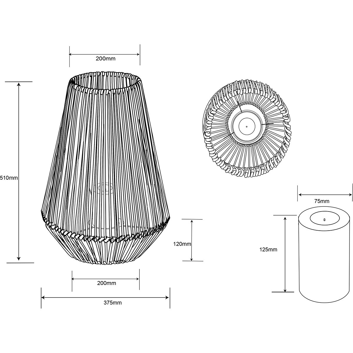 Lampe de Table à Énergie Solaire - Trion Nero - Capteur Jour et Nuit - Étanche IP44 - Rond - Gris - Plastique