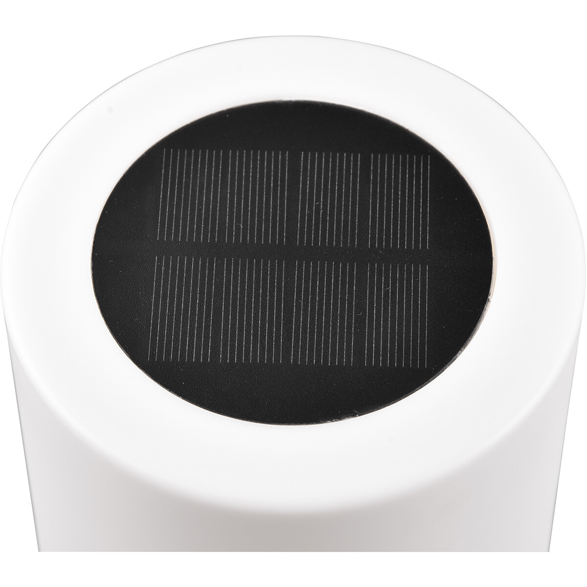 Lampe de Table LED à Énergie Solaire - Lampe de Table Solaire - Trion Silvin - Rechargeable par USB - Blanc Chaud 3000K - Étanche aux Éclaboussures IP44 - Rond - Blanc