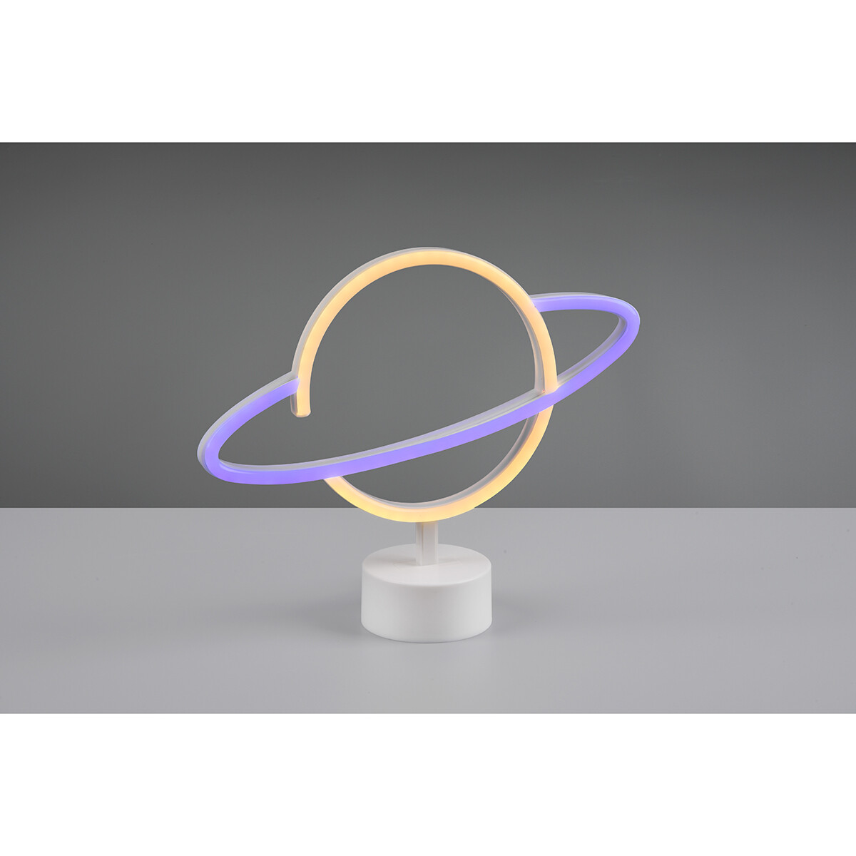 Lampe de Table LED - Éclairage de Table - Trion World - 1.6W - Connecteur USB - Rond - Mat Blanc - Plastique