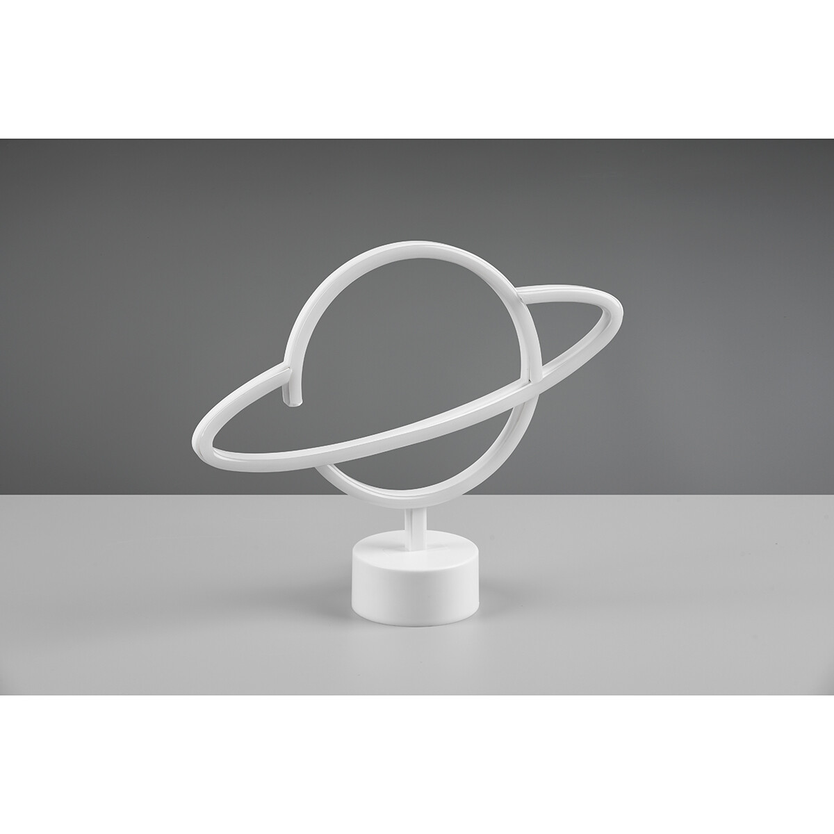 Lampe de Table LED - Éclairage de Table - Trion World - 1.6W - Connecteur USB - Rond - Mat Blanc - Plastique