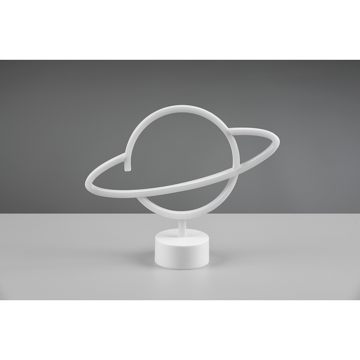 Lampe de Table LED - Éclairage de Table - Trion World - 1.6W - Connecteur USB - Rond - Mat Blanc - Plastique