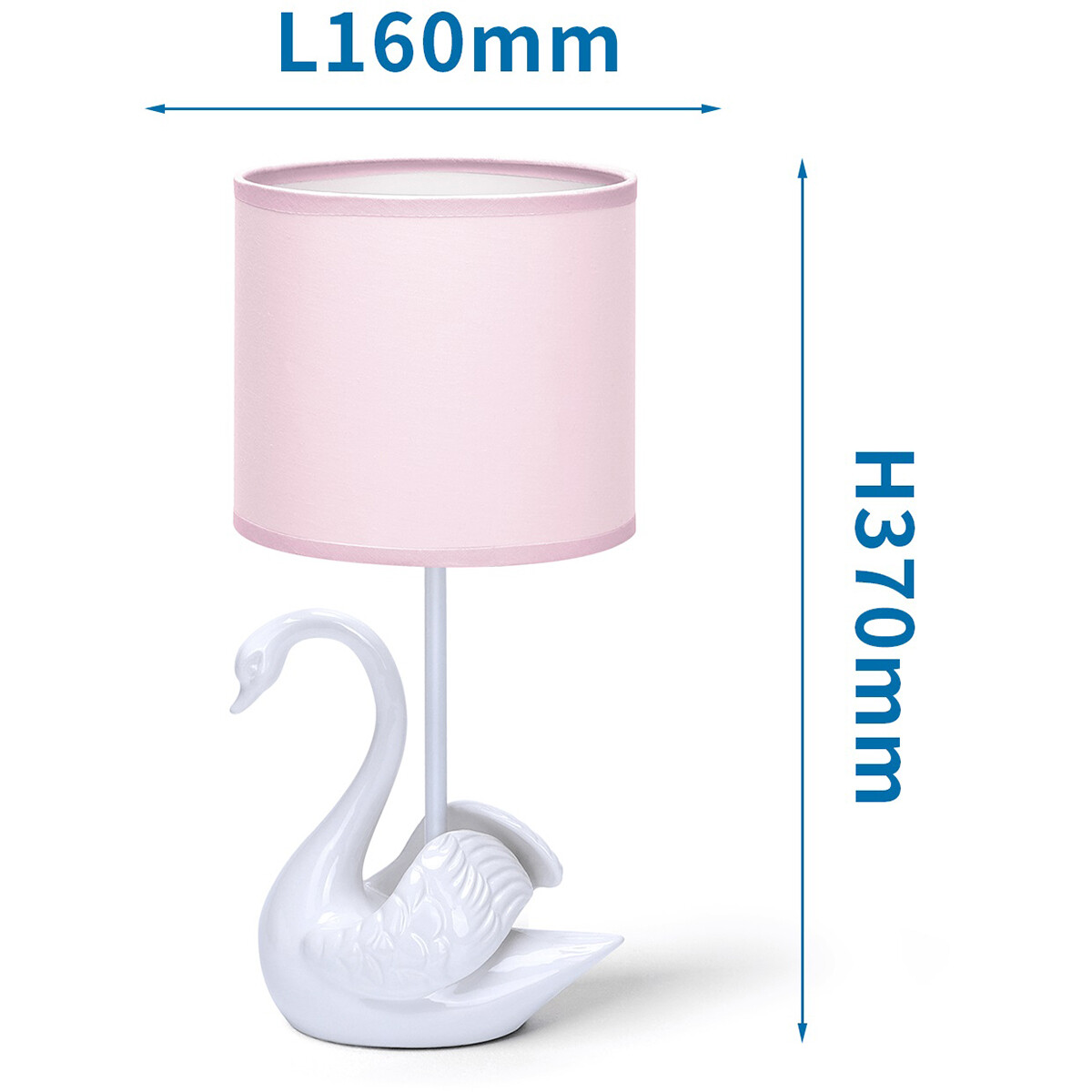 Lampe de Table LED - Éclairage de Table - Aigi Juvino - Douille E14 - Rond - Mat Rose - Céramique