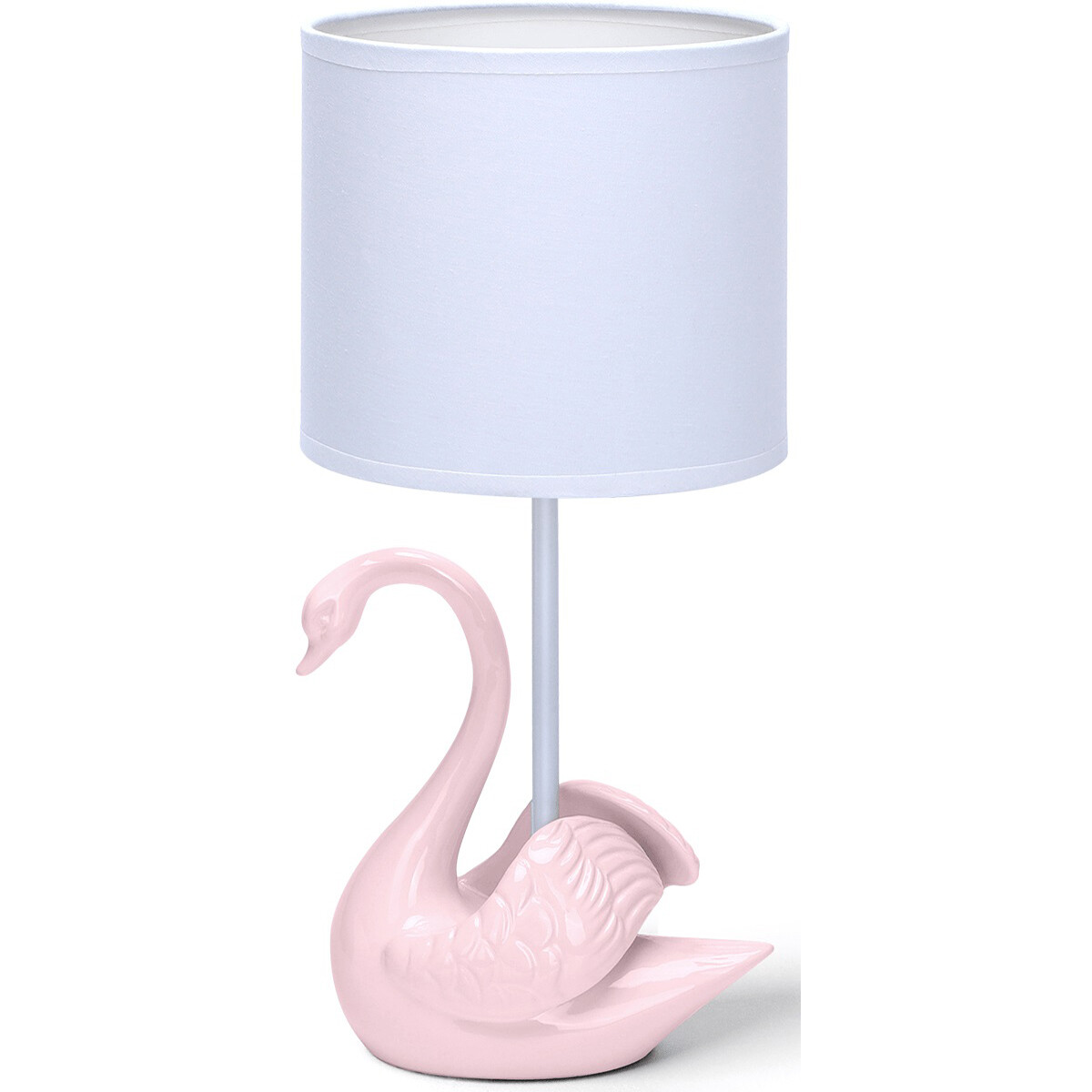 Lampe de Table LED - Éclairage de Table - Aigi Juvino - Douille E14 - Rond - Mat Rose - Céramique