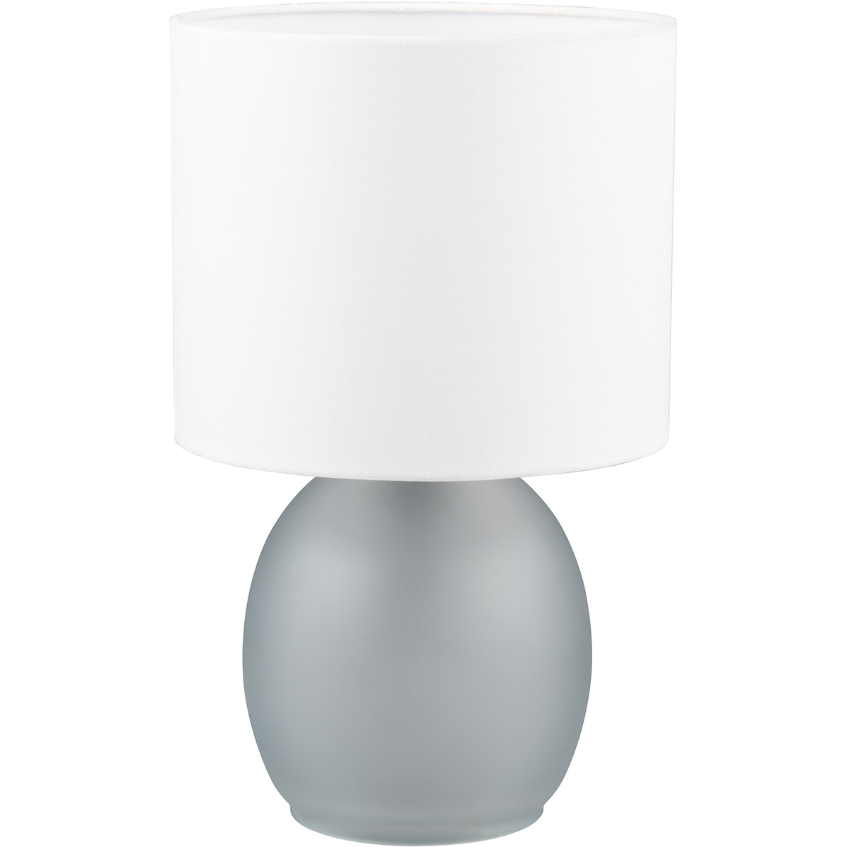 LED Lampe de Table - Éclairage de Table - Trion Alev - Douille E14 - Rond - Gris - Verre