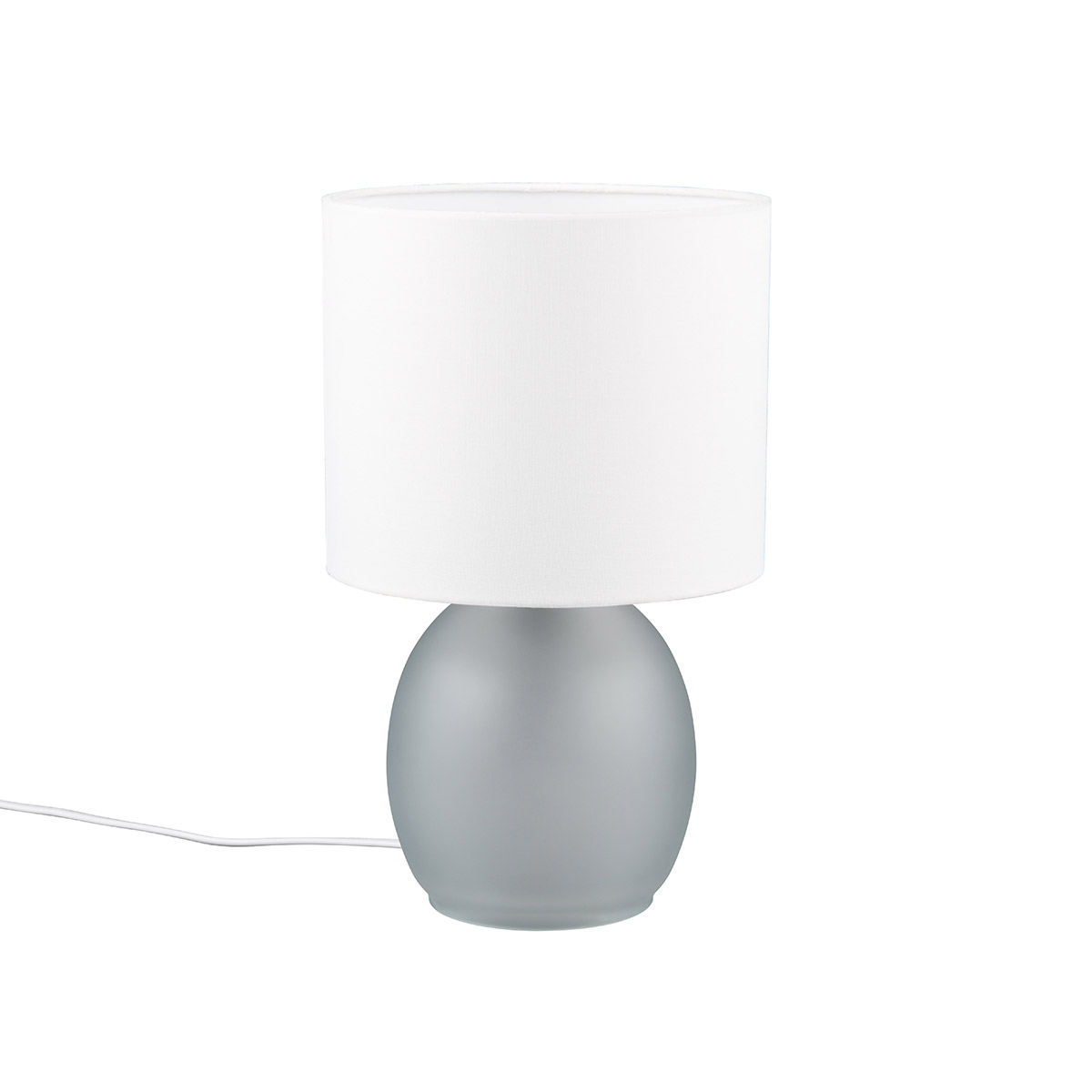 LED Lampe de Table - Éclairage de Table - Trion Alev - Douille E14 - Rond - Gris - Verre