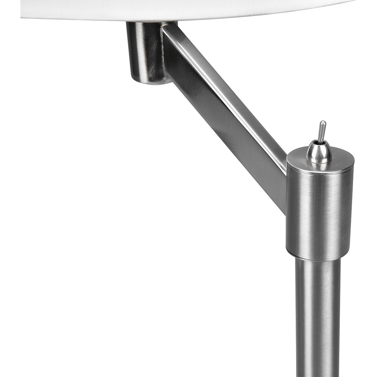 Lampe de Table LED - Éclairage de Table - Trion Cindy - Douille E27 - Rond - Mat Nickel - Aluminium