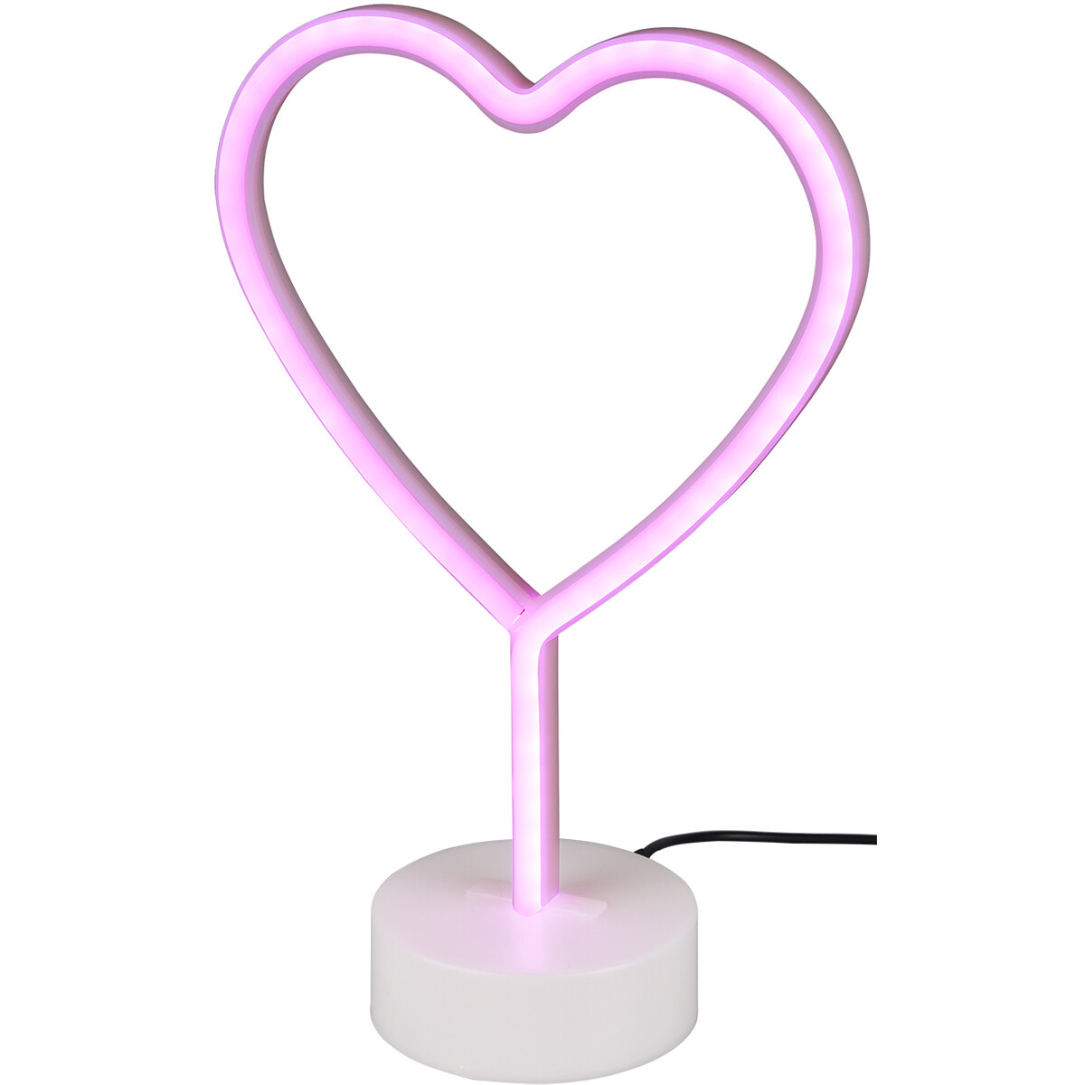 Lampe de Table LED - Éclairage de Table - Trion Hirtan - 2W - RGB - Rond - Mat Blanc - Plastique