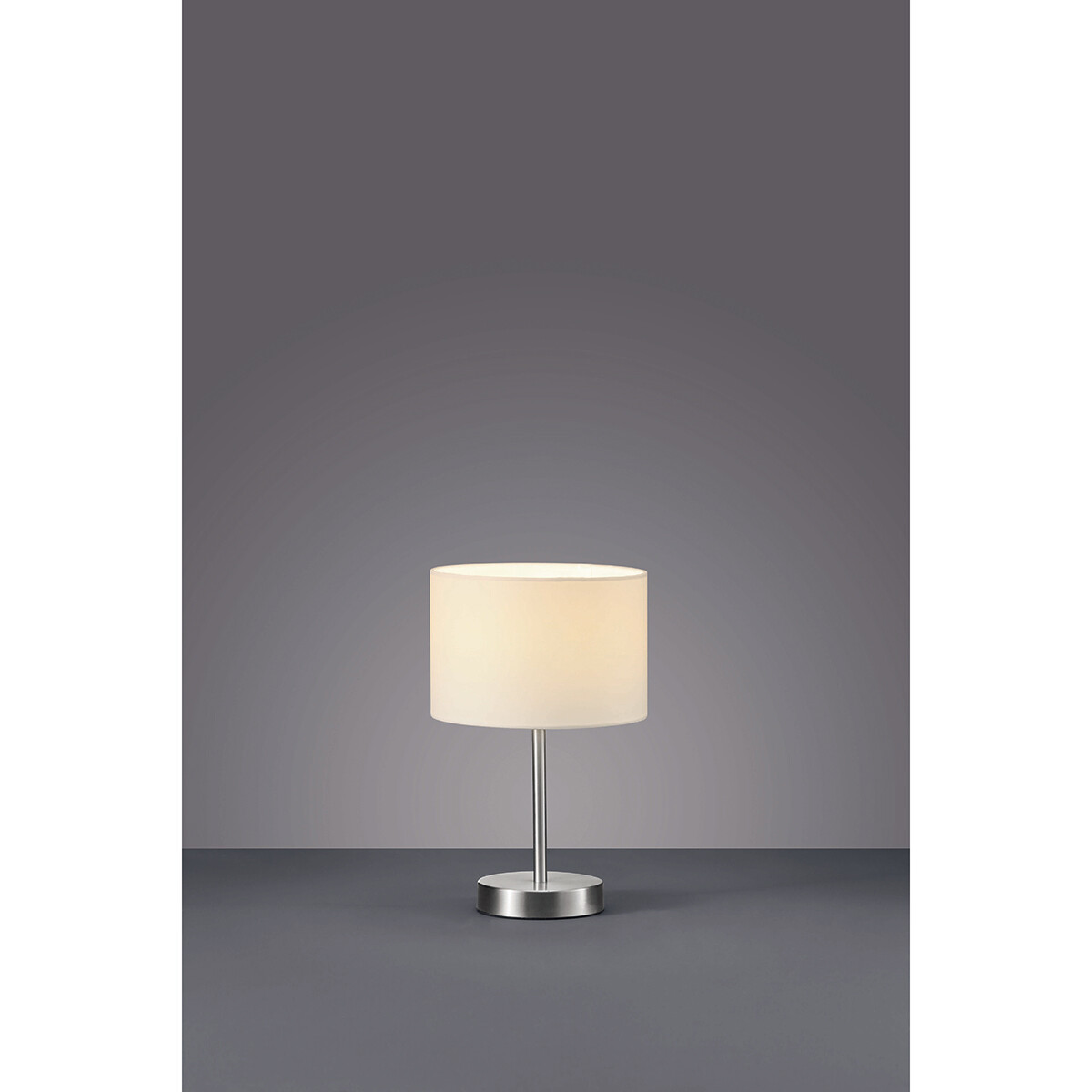 Lampe de Table LED - Éclairage de Table - Trion Hotia - Douille E14 - Rond - Mat Blanc - Aluminium