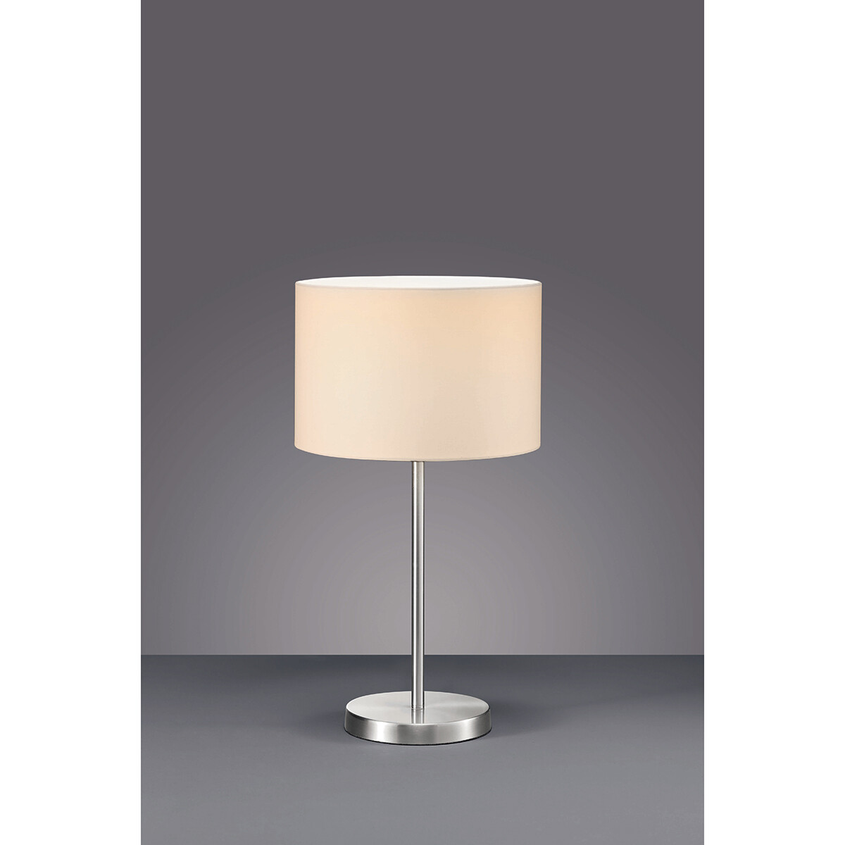 Lampe de Table LED - Éclairage de Table - Trion Hotia - Douille E27 - Rond - Mat Blanc - Aluminium