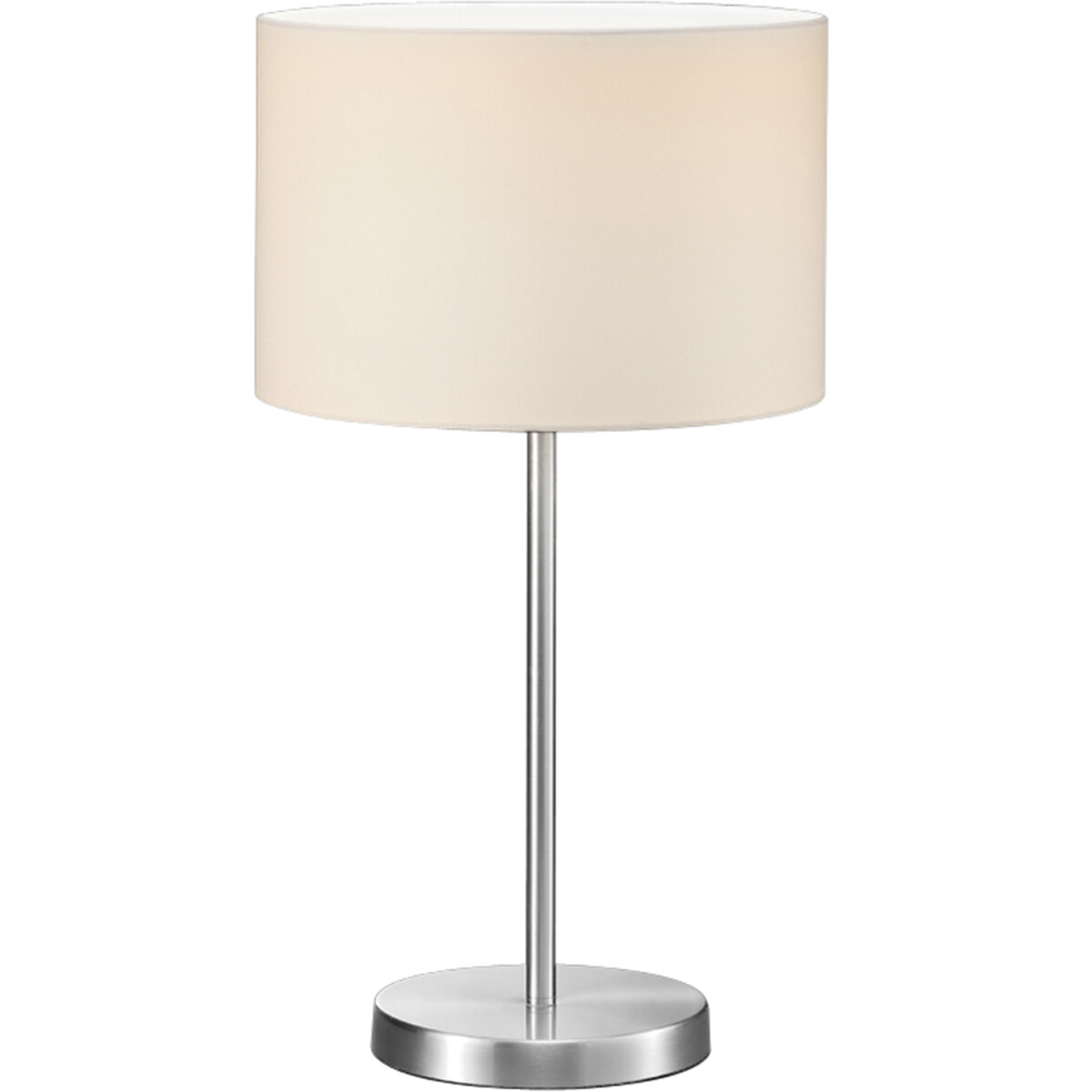 Lampe de Table LED - Éclairage de Table - Trion Hotia - Douille E27 - Rond - Mat Blanc - Aluminium