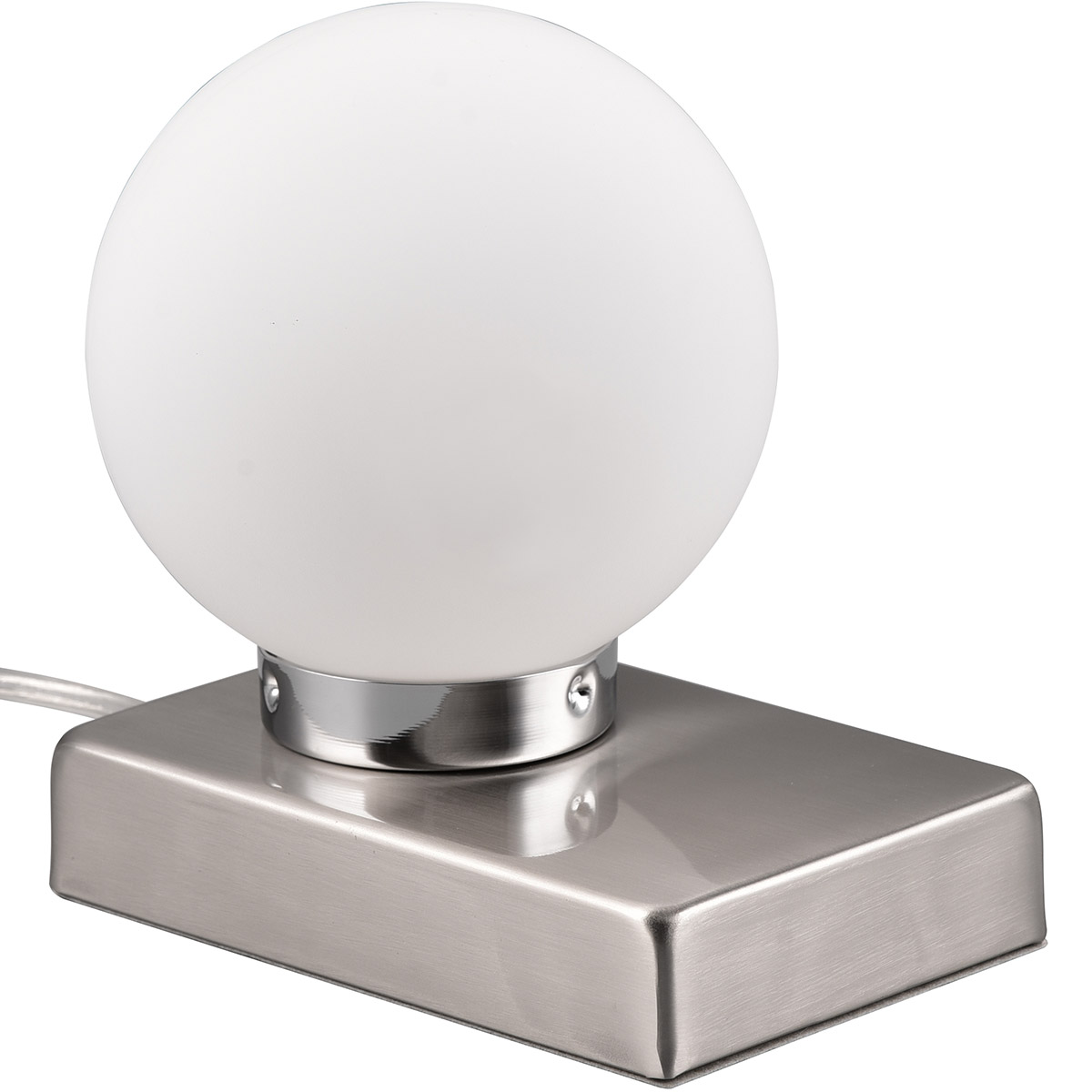 LED Lampe de Table - Éclairage de Table - Trion Ivar - Douille E14 - Rond - Nickel Mat - Métal