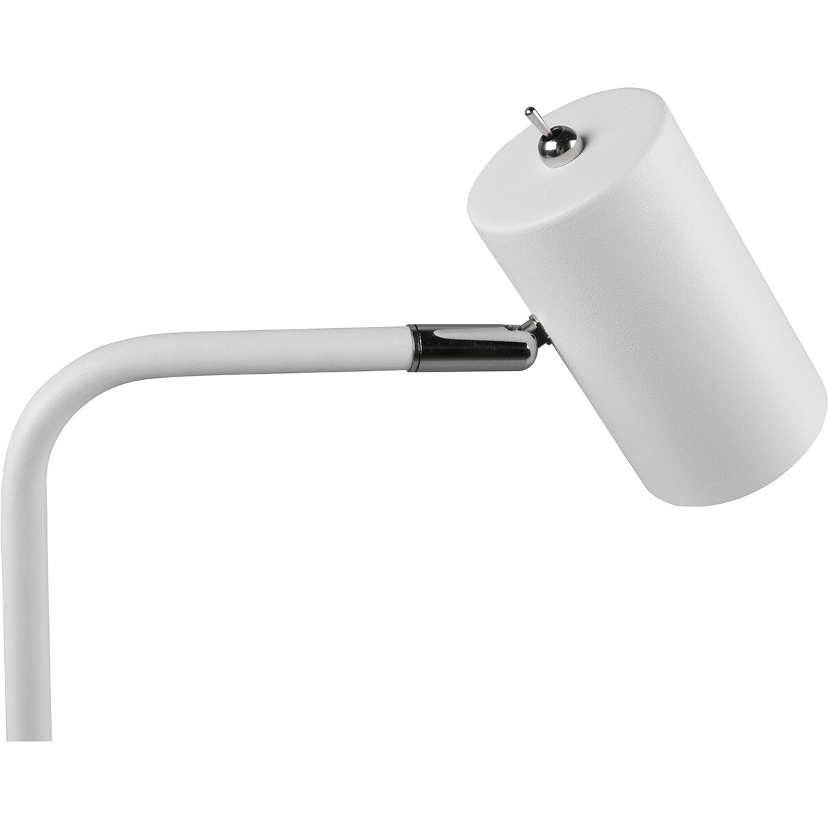 Lampe de bureau LED - Éclairage de Table - Trion Milona - Douille GU10 - Rond - Mat Blanc - Aluminium