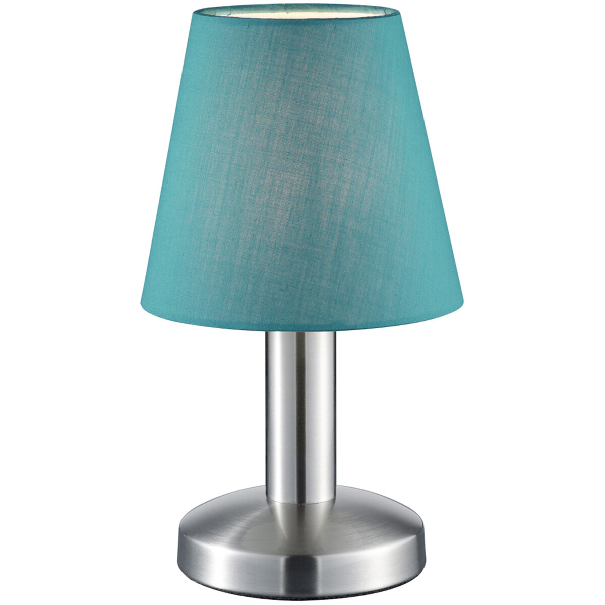 Lampe de Table LED - Éclairage de Table - Trion Muton - Douille E14 - Rond - Mat Turquoise - Aluminium