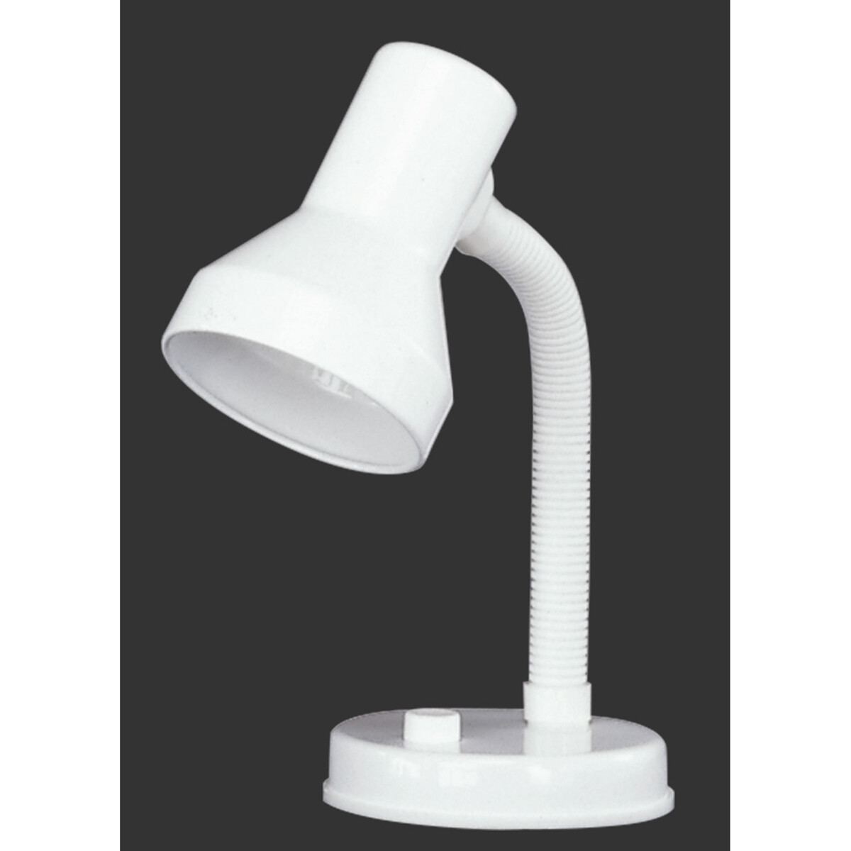 Lampe de bureau LED - Éclairage de Table - Trion Printon - Douille E27 - Rond - Mat Blanc - Plastique