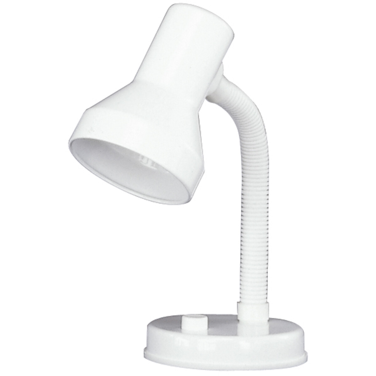 Lampe de bureau LED - Éclairage de Table - Trion Printon - Douille E27 - Rond - Mat Blanc - Plastique